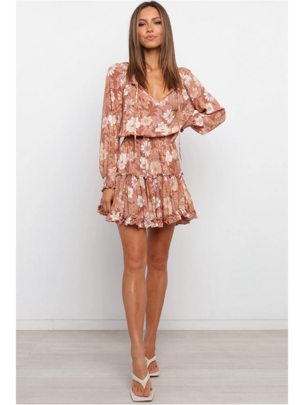 NWT Petal & Pup Kealan Dress Brown Size 0